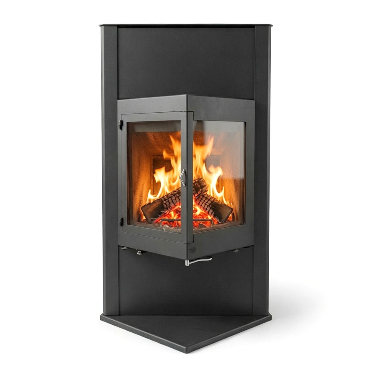 Kamin, Gaskamin, Ofen, Sichtscheibe, Schwarz