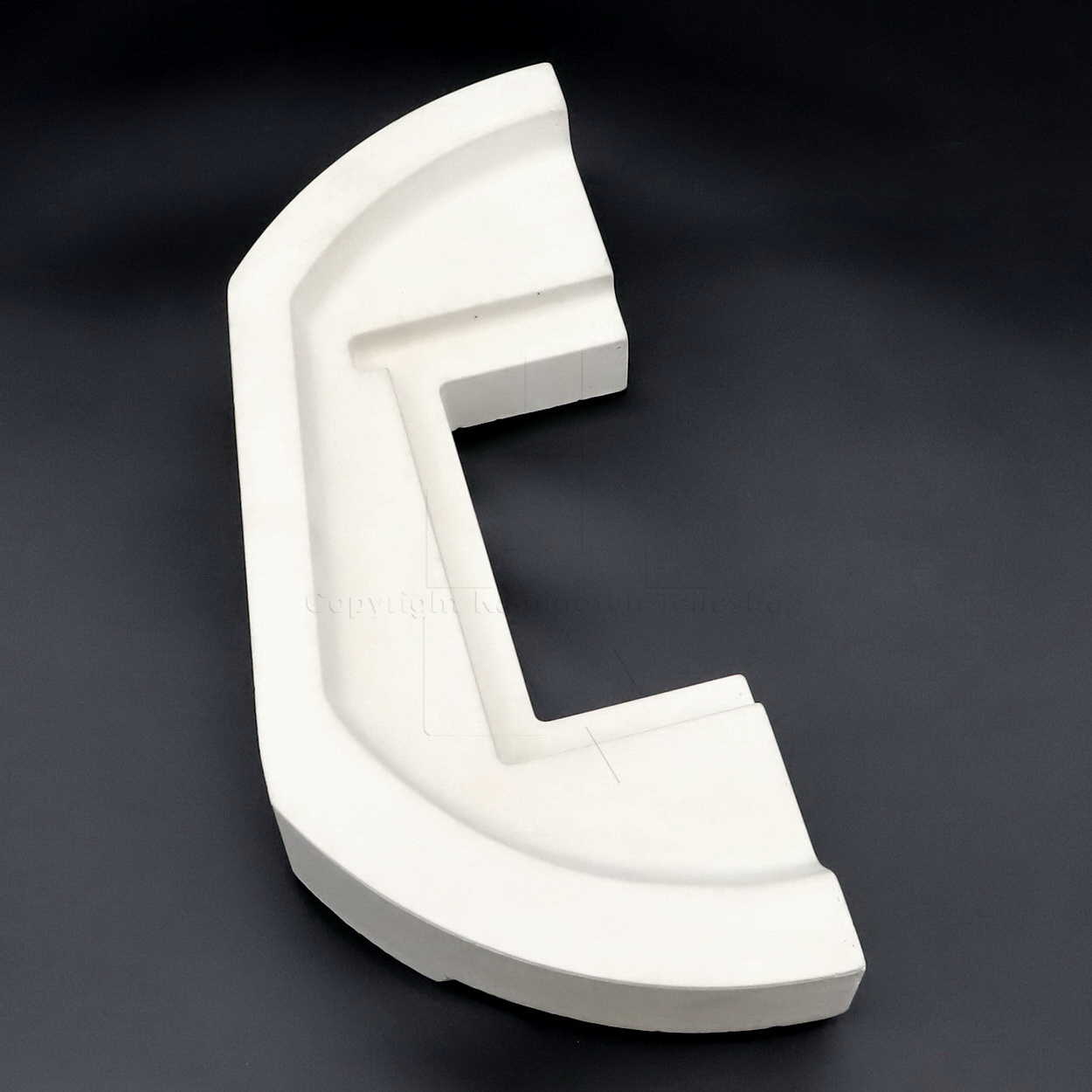 Nordpeis Salzburg R linker Bodenstein der Brennraumauskleidung aus Thermotte