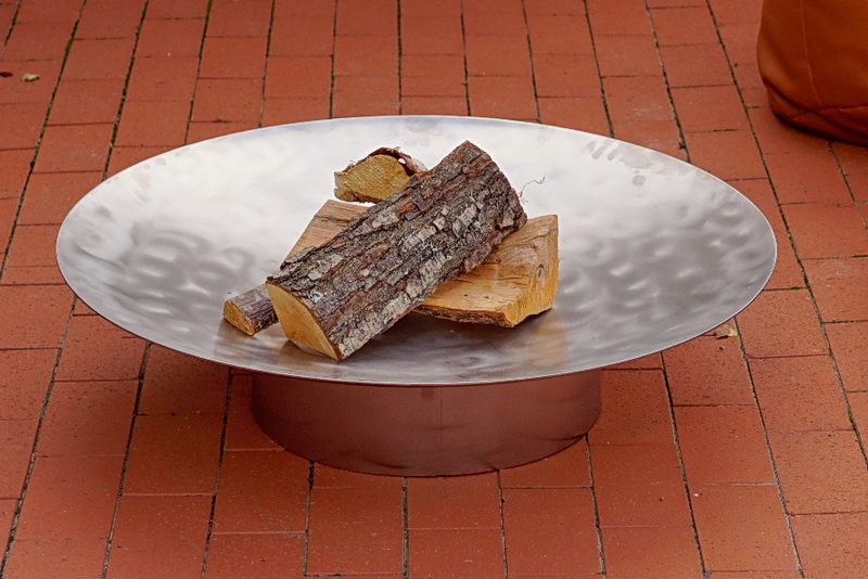 Feuerstelle Gedi ø 80 x 20 cm aus Edelstahl