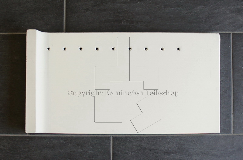 Nordpeis Q-34AL rechts hinterer Thermottestein der Brennraumauskleidung