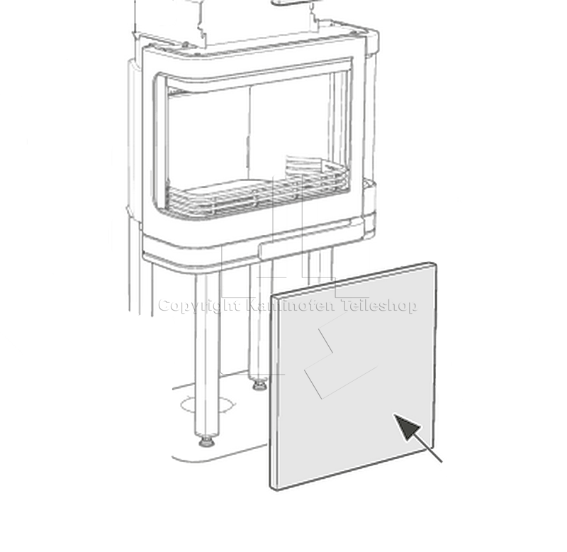 Contura 26K Kachelfront unten