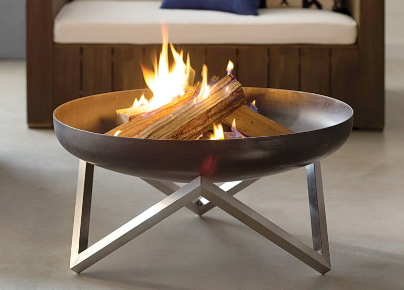 Feuerschale Logi ø 79 x 39 cm aus Edelstahl