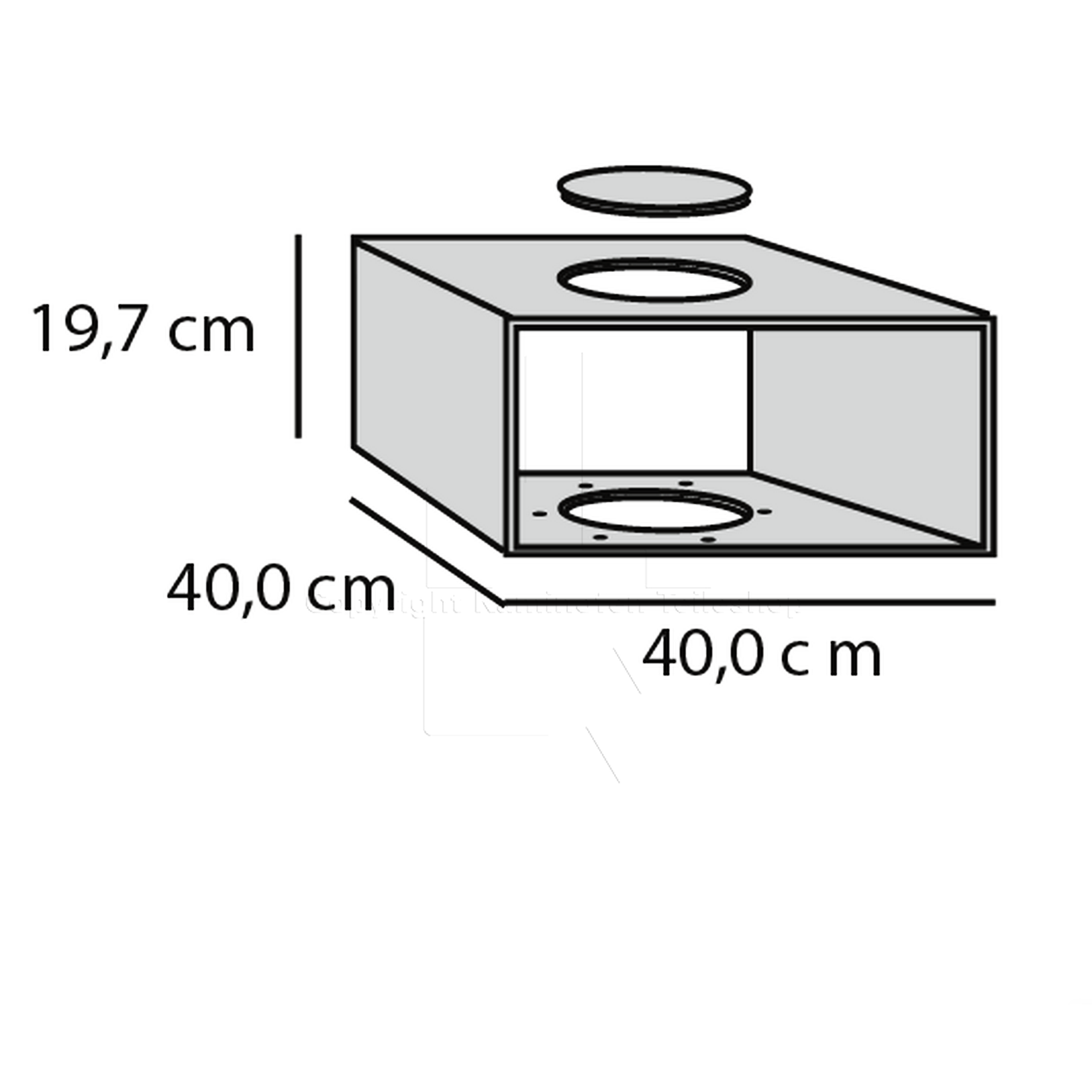 Skantherm elements Technikbox 400 x 400 x 200 mm