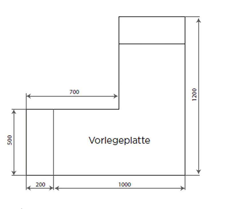 Nordpeis Odense Glasvorlegeplatte-Maße