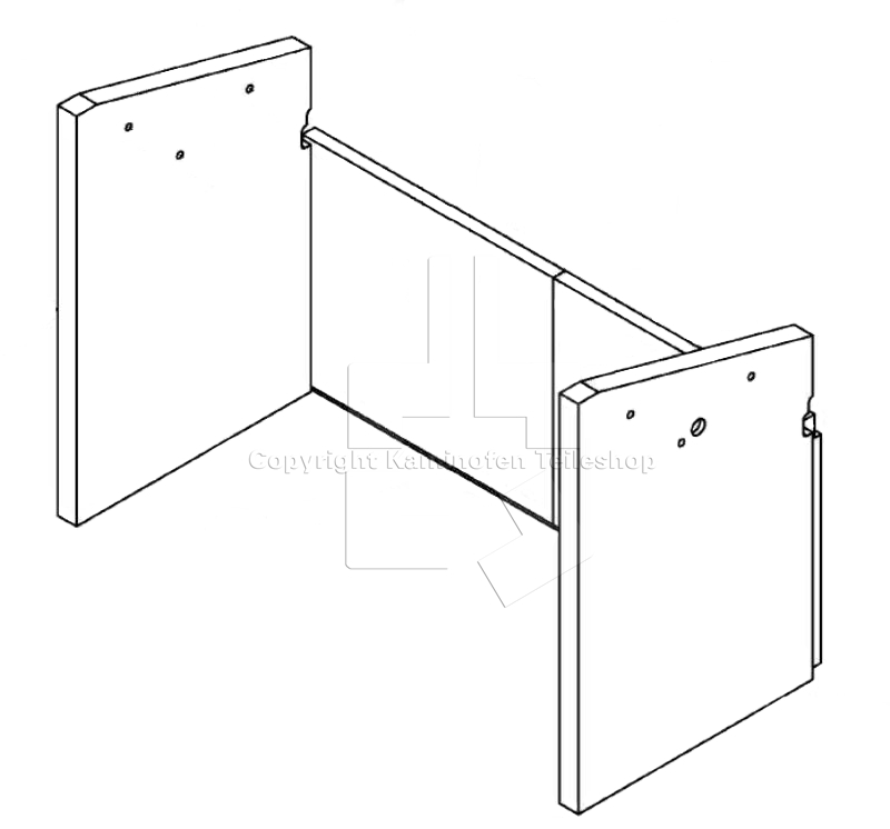 Satz Brennraumauskleidung für Kaminofen Scan Andersen 10