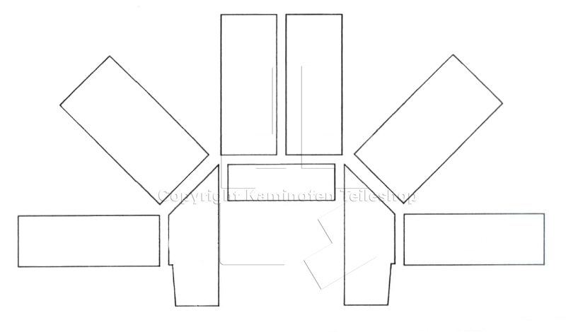 Scan 19 H (Ecke) Brennraumauskleidung bis Baujahr 09.1993