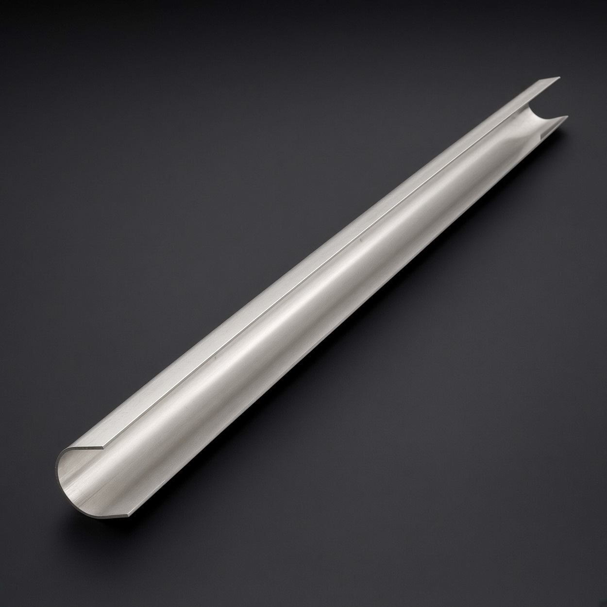 Dachrinne, Metallrinne, Halbrundprofil, Silberfarben, Metall