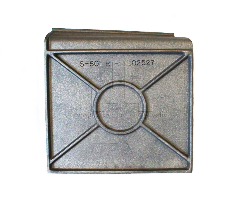 Jotul I 80 RH / Jotul I 90 Vison seitliche rechte Hitzeschutzplatte aus Guss Rückseite