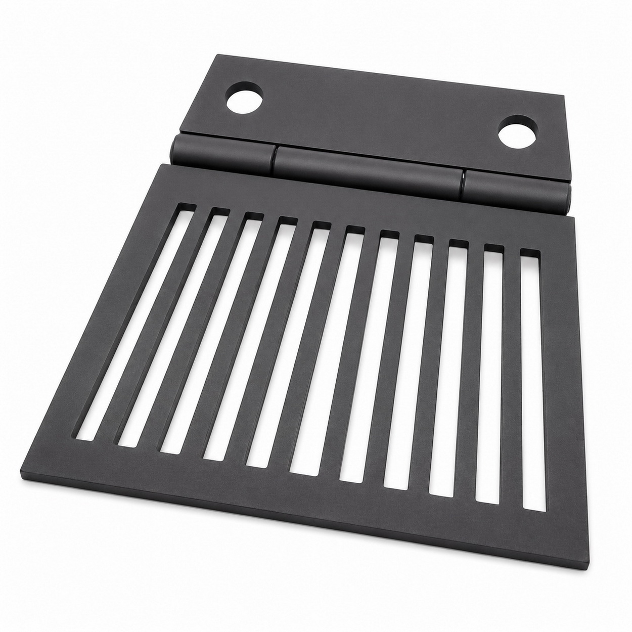 Präsentationsgitter, Türmatte, Schlitzplatte, Metallgitter, Scharnierbefestigung