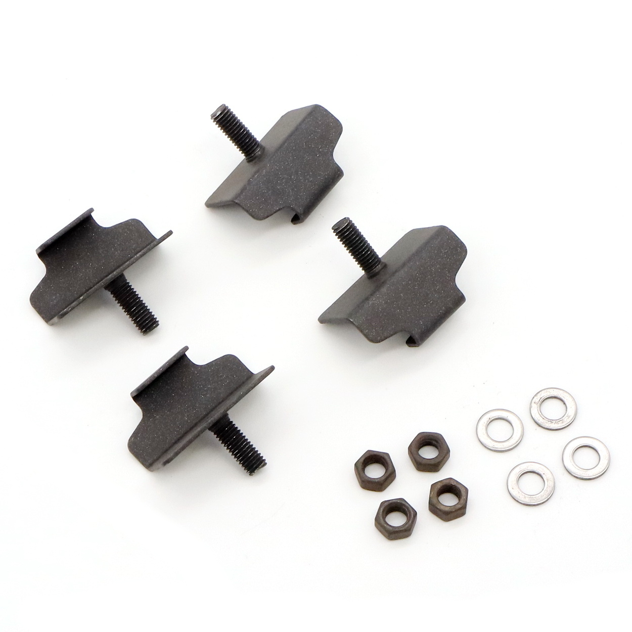 rivet clamp, halterbefestigung, metallguss, schwarz, hardware-Set