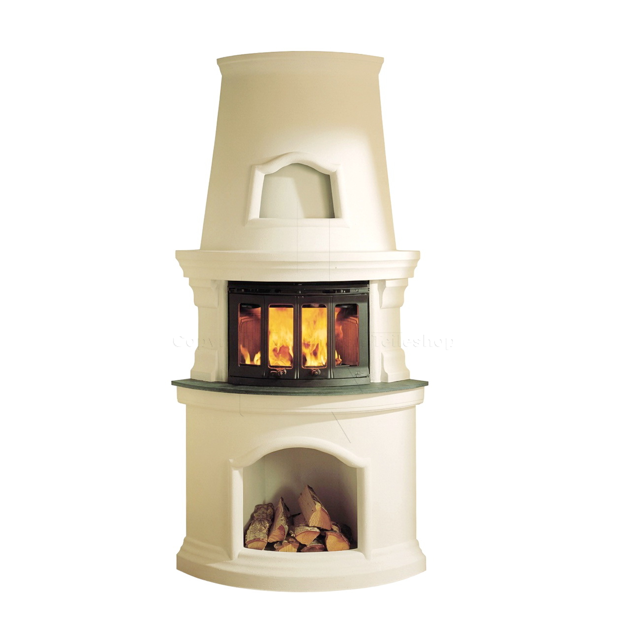 Kamin, Kaminofen, Feuerstelle, Holzaufbewahrung, Feuerholz