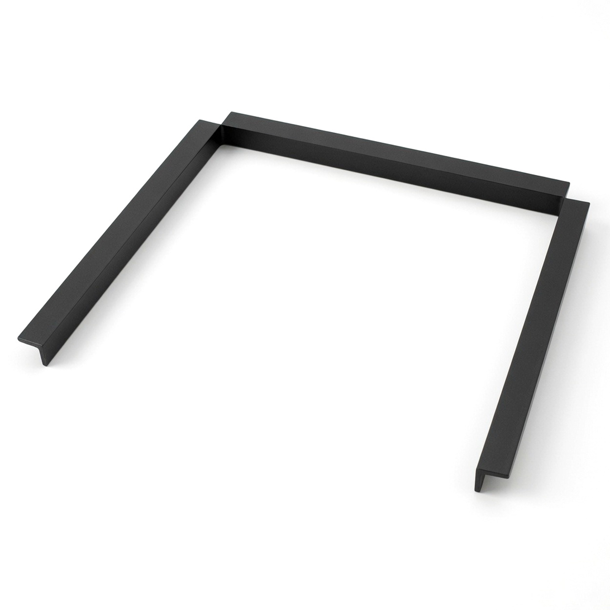 Stahlrahmen, Tischgestell, Schwarz, Metall, L Collection