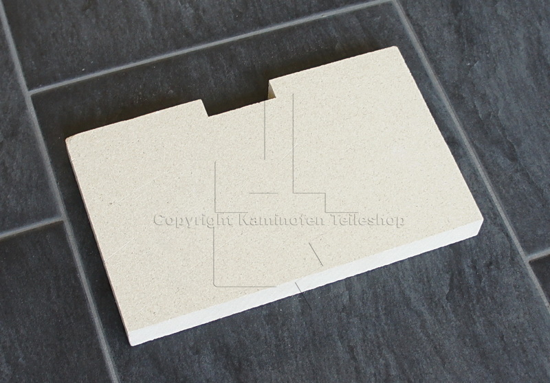 Nordpeis Q-34AL links Dämmplatte unter dem Aschekasten