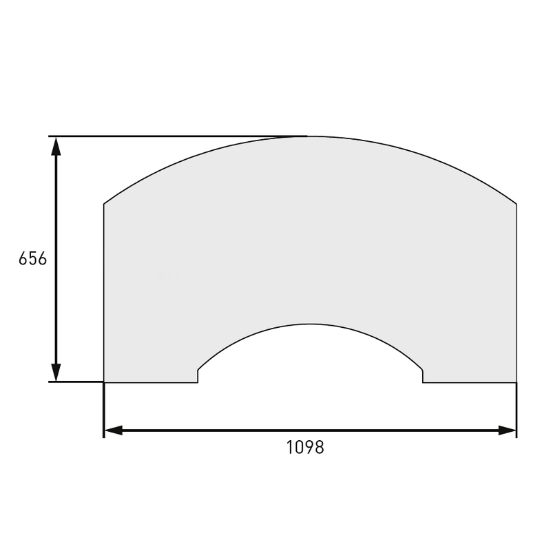 Skantherm Ator / Ator+ Funkenschutzvorlegeplatte aus Glas