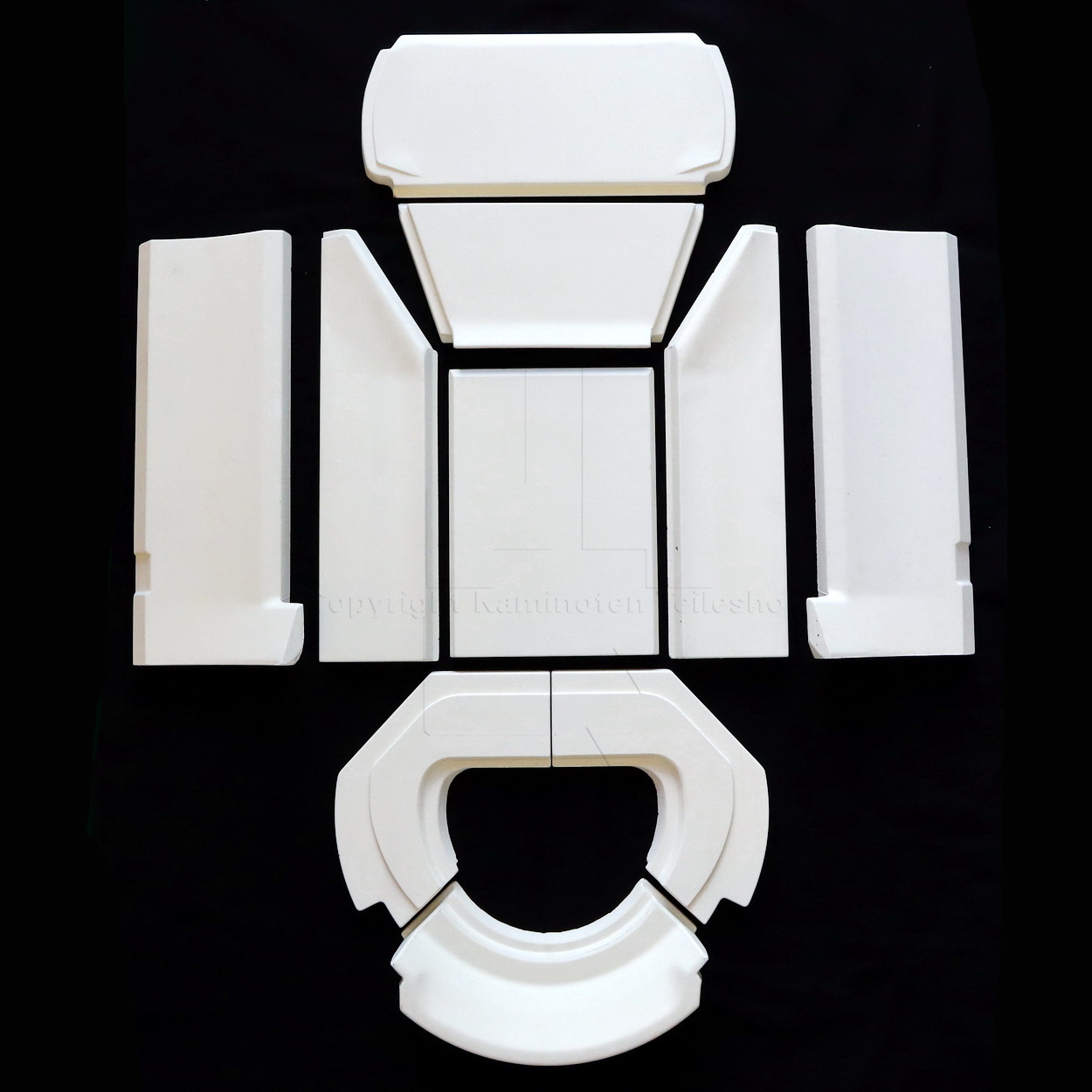 Nordpeis Origo ohne Seitenscheiben Ofenauskleidung