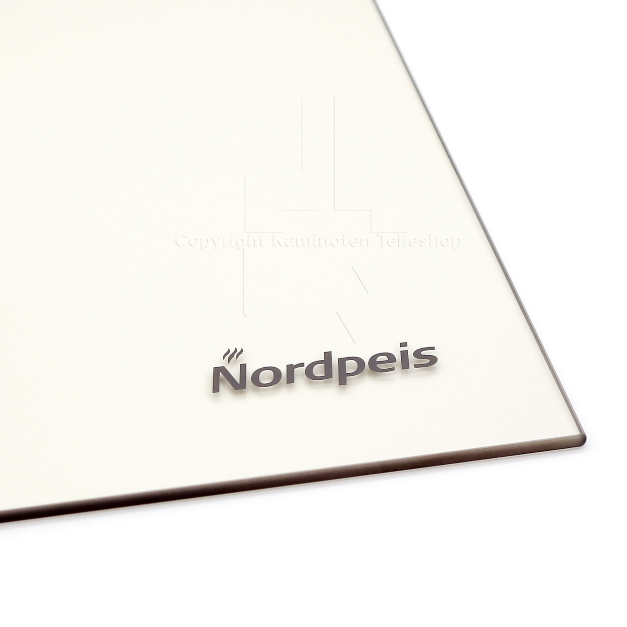 Nordpeis N-23G Türglas - Detail Schriftzug