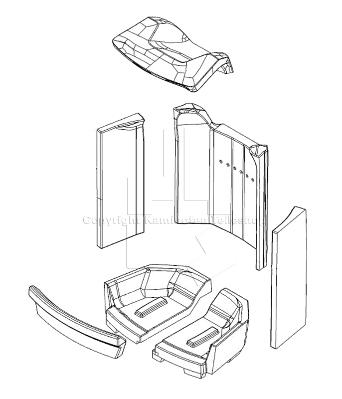 Nordpeis Duo 5 Brennraumauskleidung