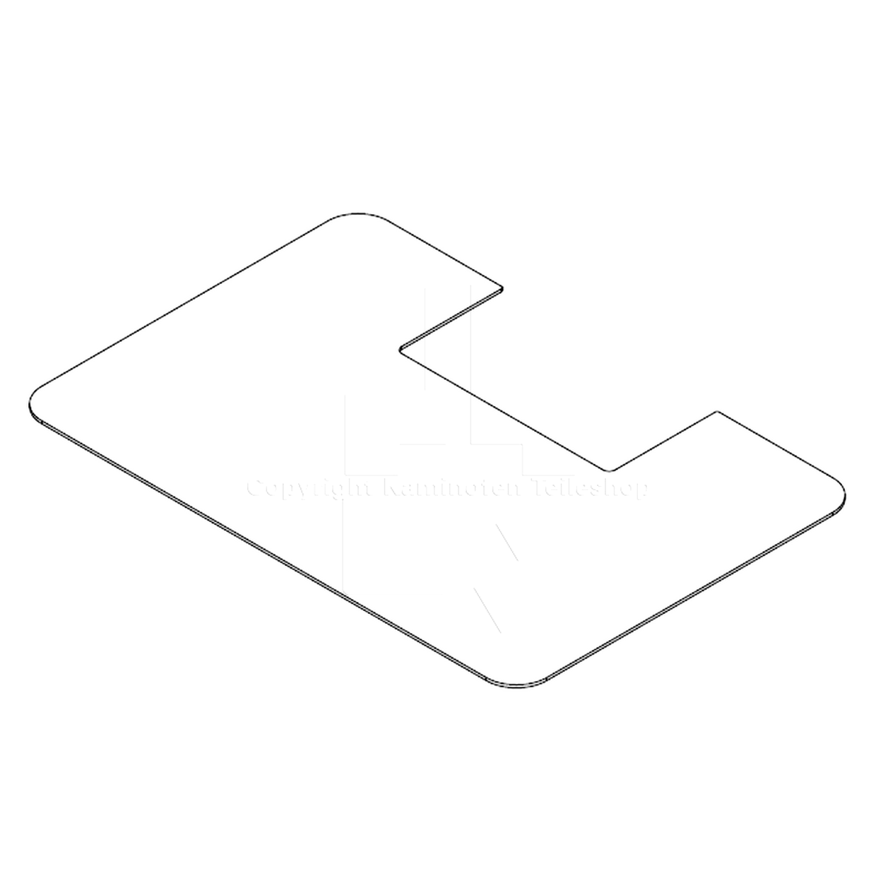 Jotul F 305 B Glasvorlegeplatte