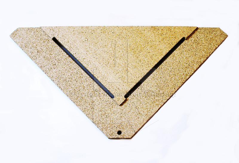 Scan 27 obere Rauchumlenkplatte für Kaminofen von unten