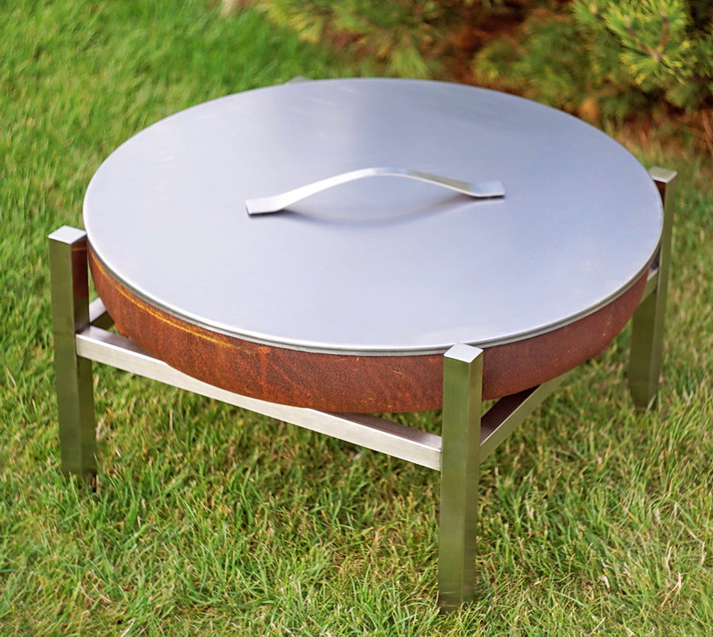 Abdeckung für Feuerschale Logi ø 63 cm aus Edelstahl