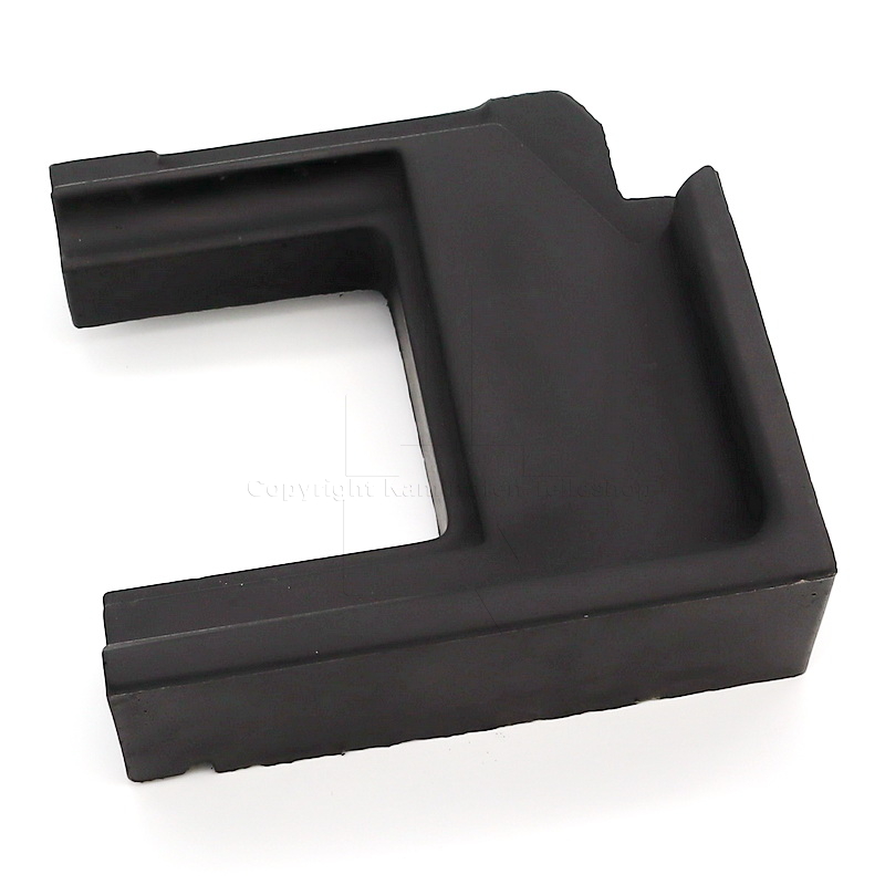 Nordpeis Q-34UL rechter Brennraumbodenstein aus schwarzer Thermotte