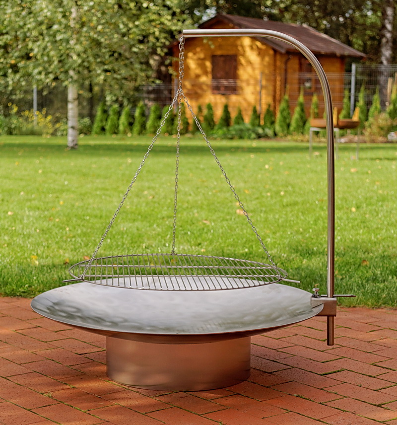 Grillrost Gedi schwenkbar ø 63 cm, aus Edelstahl