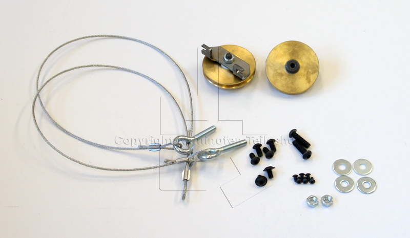 Scan 30 Stahlseile mit Rollen