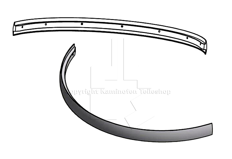 Scan 83 Aludekorleisten an der Tür
