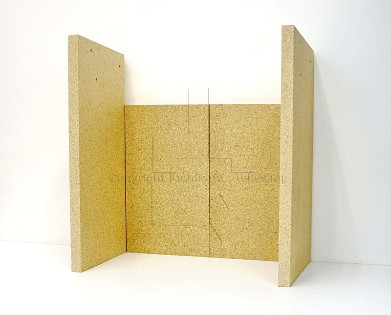 Scan 40 Brennraumauskleidung aus Vermiculit, 4-teilig