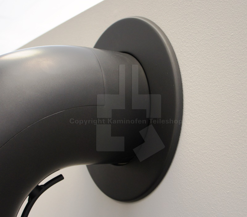 Wandrosette 150 mm, schwarz