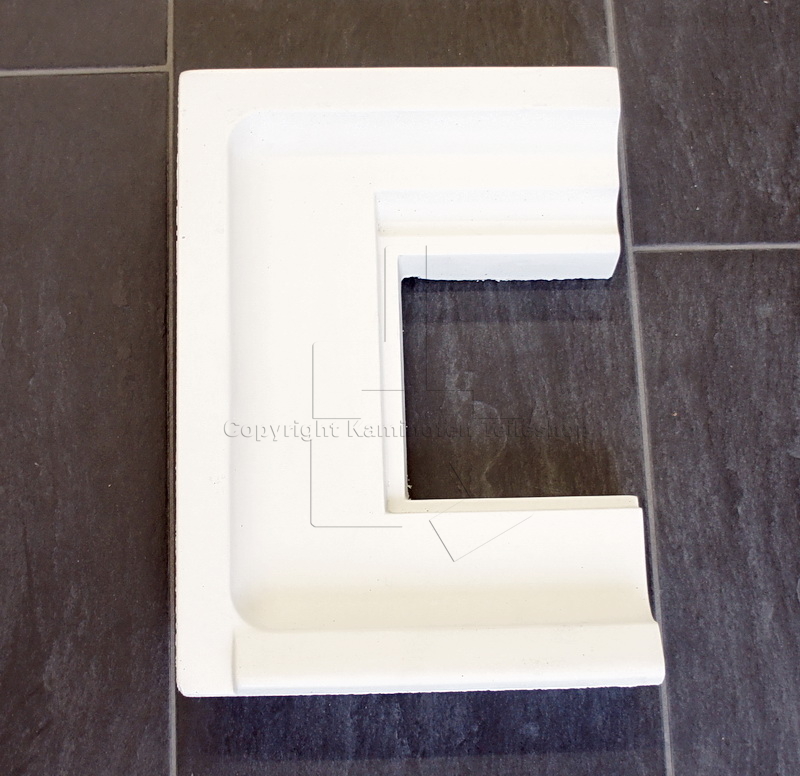 Nordpeis Malaga linker Bodenstein der Kaminauskleidung aus Thermotte