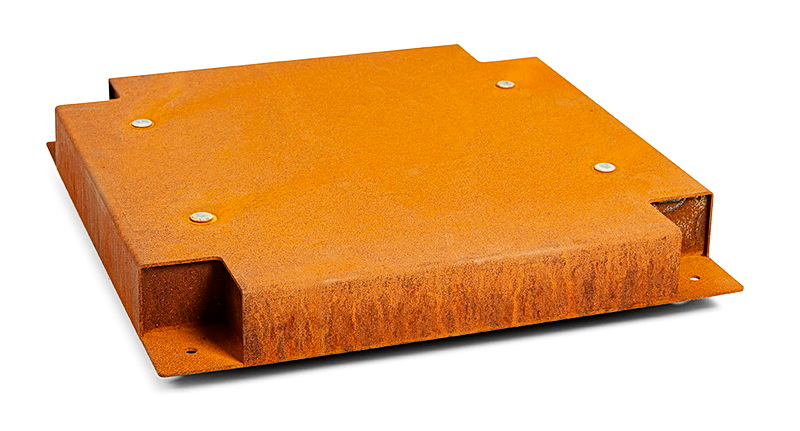 RB73 QUARUBA XL mobile Gartenkamin fahrbar Plattform Detail