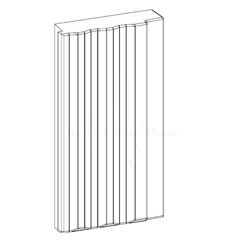 Nordpeis Salzburg XL Rückwandstein rechts