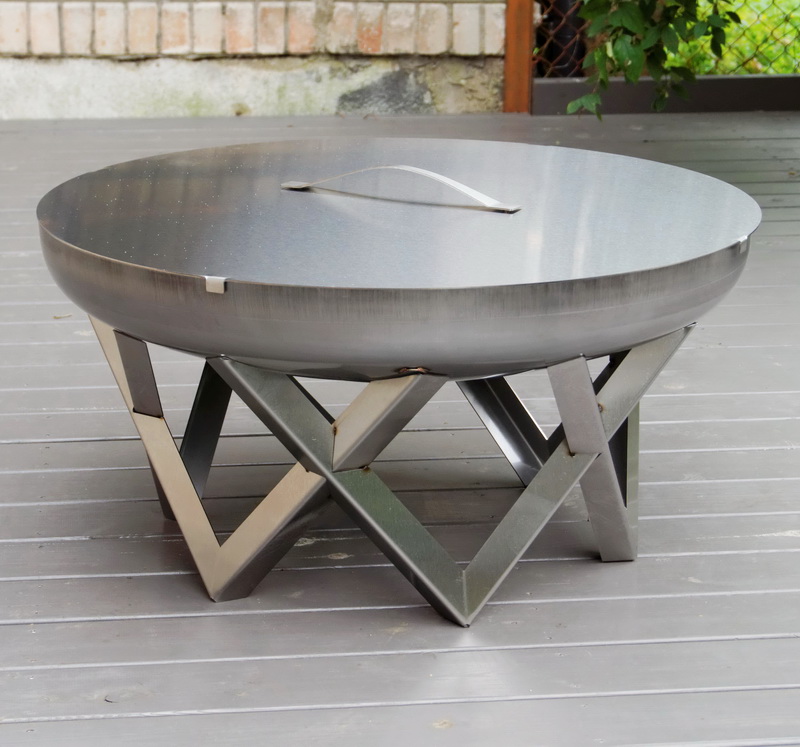 Abdeckung für Feuerschale Oya ø 79 cm aus Edelstahl
