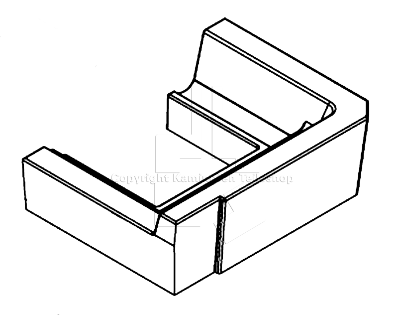 Nordpeis Salzburg C links Bodenstein der Brennraumauskleidung rechts