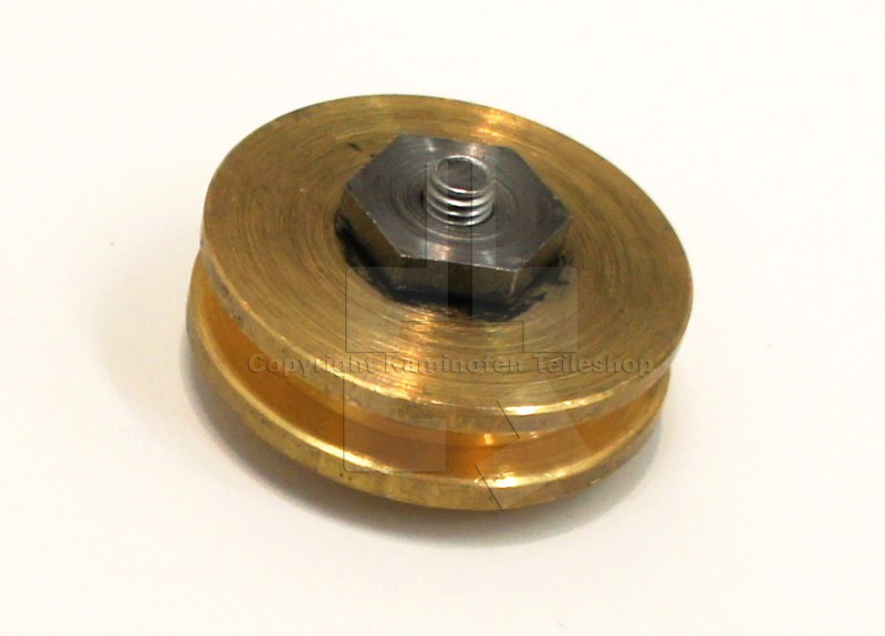 Rolle für Seilzug der Hebetür am Kaminofen Scan 29