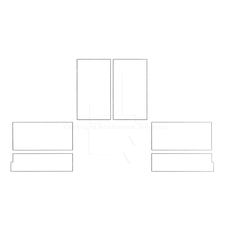 Scan 5 / Scan 5-2 Ofenauskleidung Baujahr 09.1999 -09.2007 ohne Bodensteine