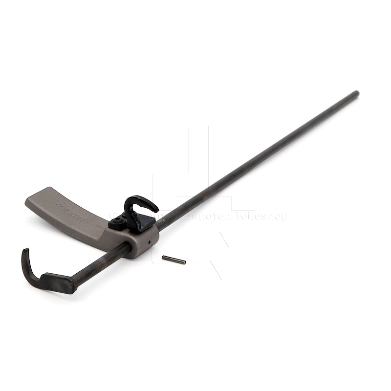 Contura 550 Türgriffsatz in grau mit Schließgestänge