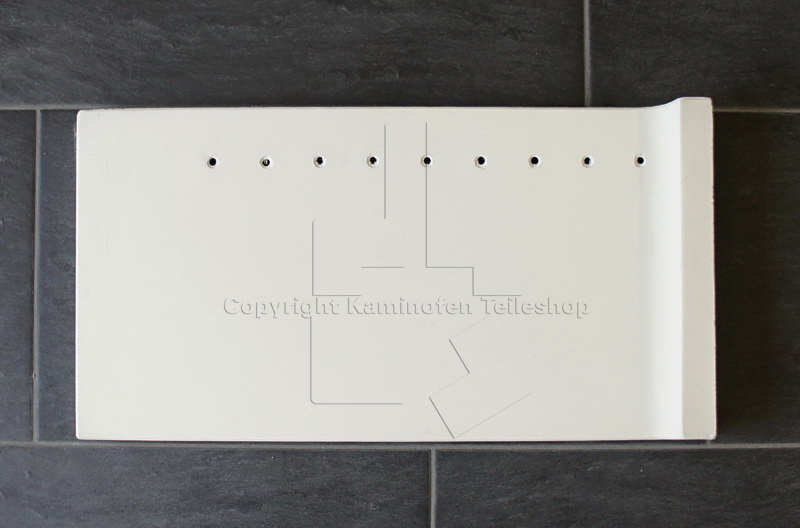 Nordpeis Q-34AL links Rückwandstein aus Thermotte