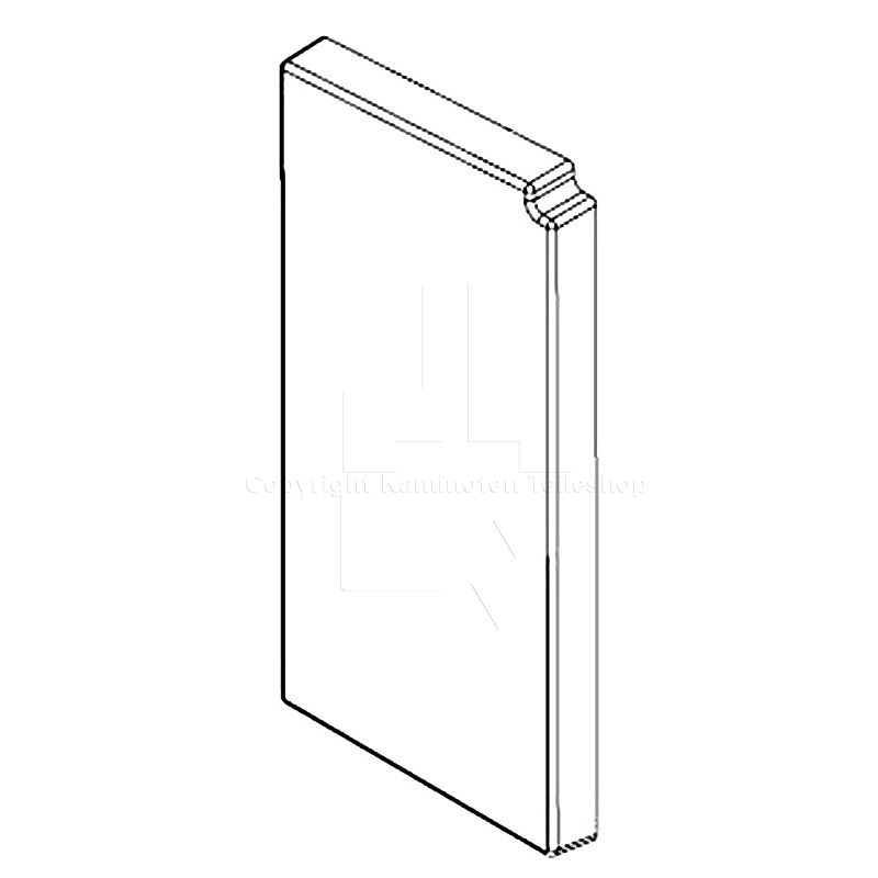 Nordpeis Uno 5 rechter Brennraumstein