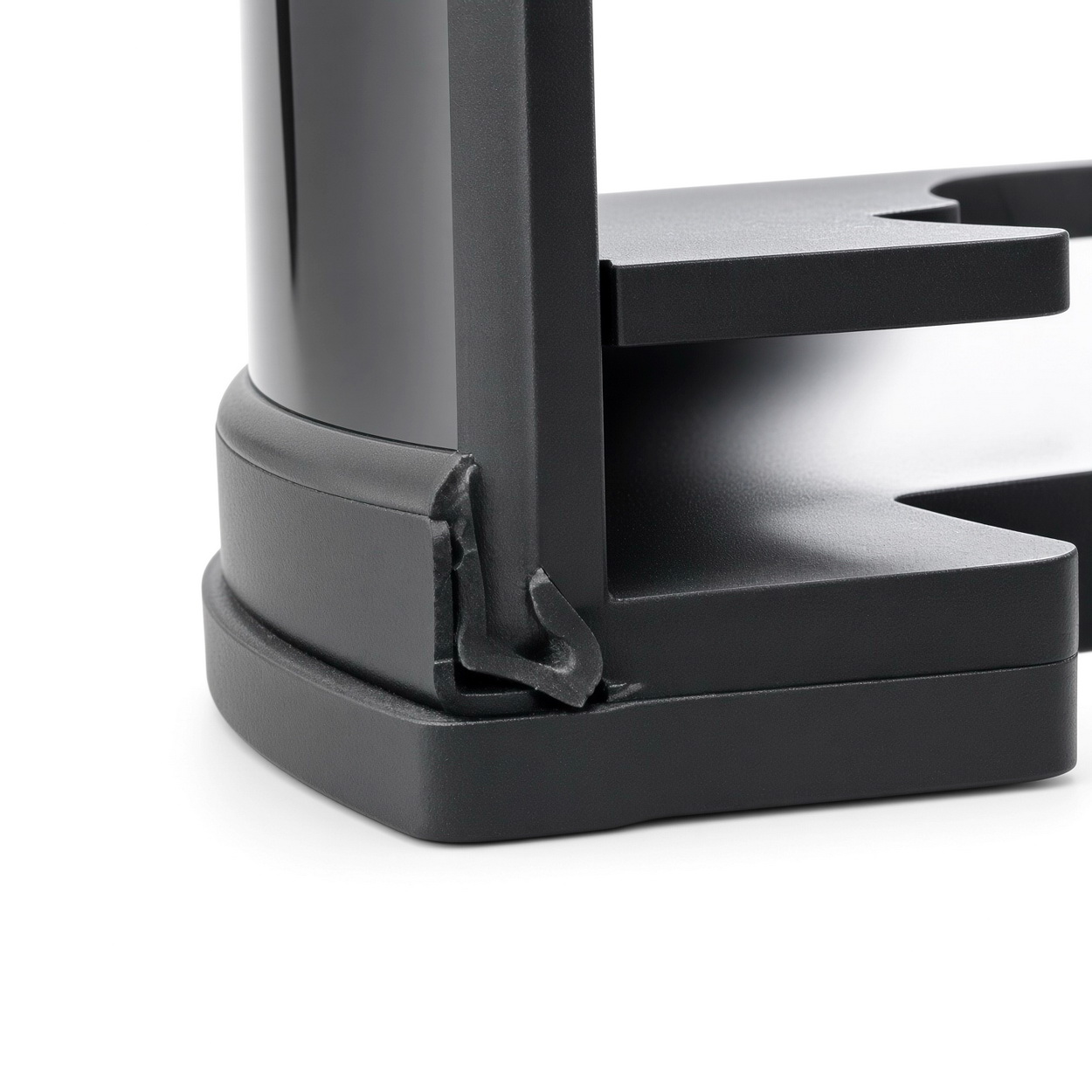 stand, base, gussboden, teil eines gestells, schwarz