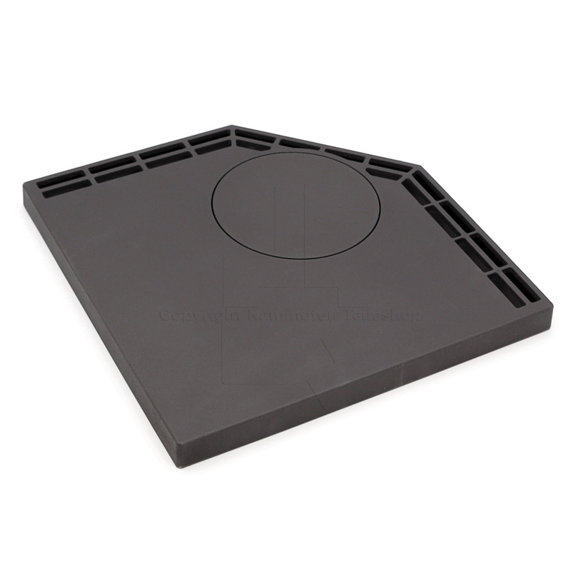 Nordpeis Quadro Abdeckplatte Wandversion aus Guss