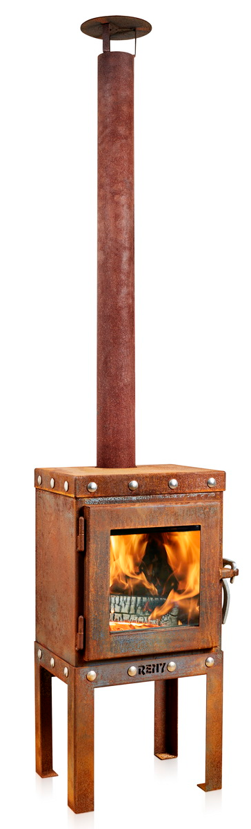 RB73 PIQUIA Gartenkamin mit 4 Beinen