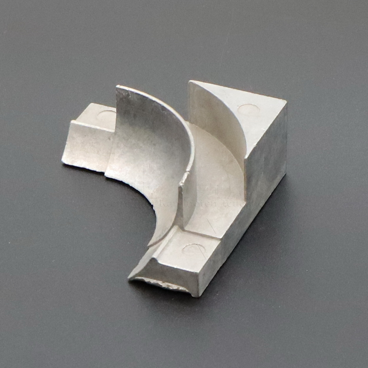 metallteil, Bearbeitung, Aluminium, gebogener Nut, Blockstück