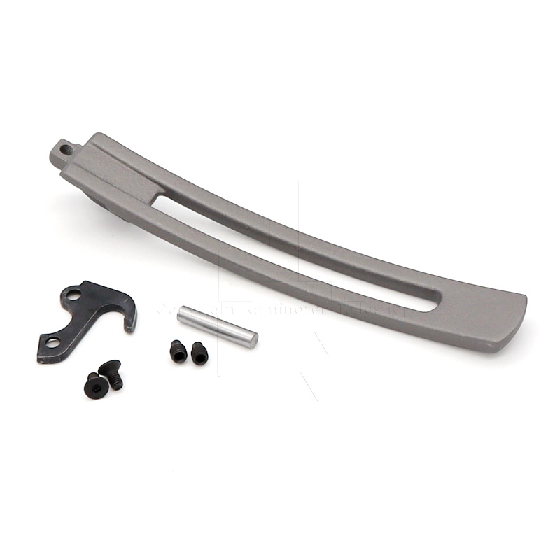 Handöl 32 Griff für Ofentür grau