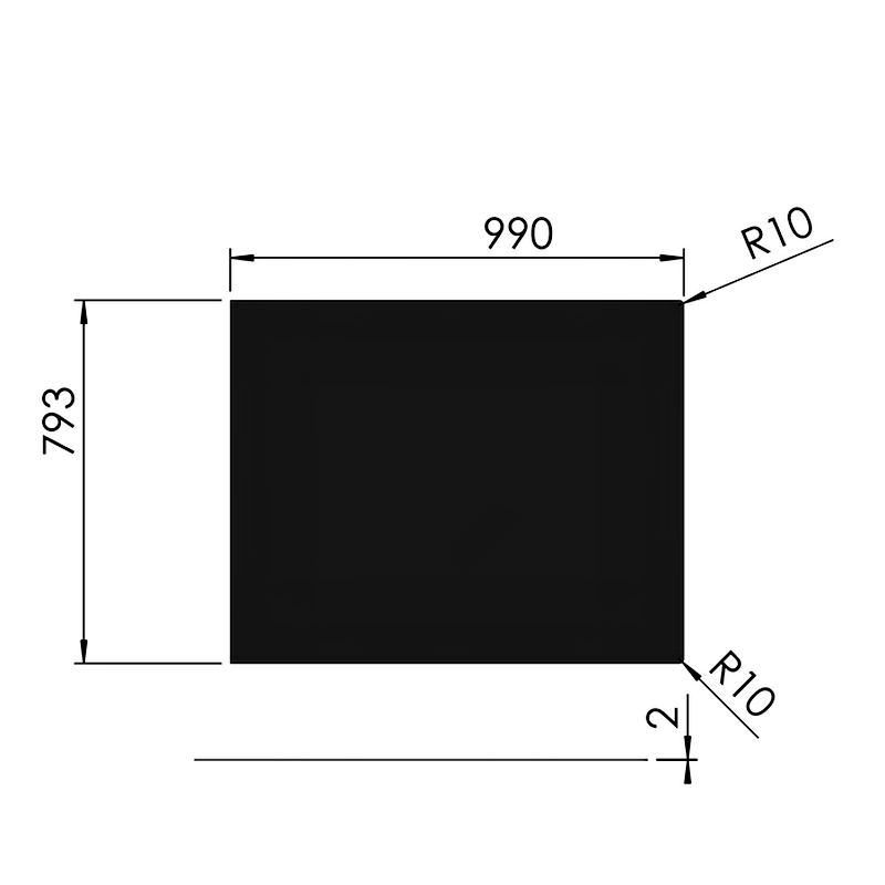Jotul F 602 Stahlfunkenschutzplatte
