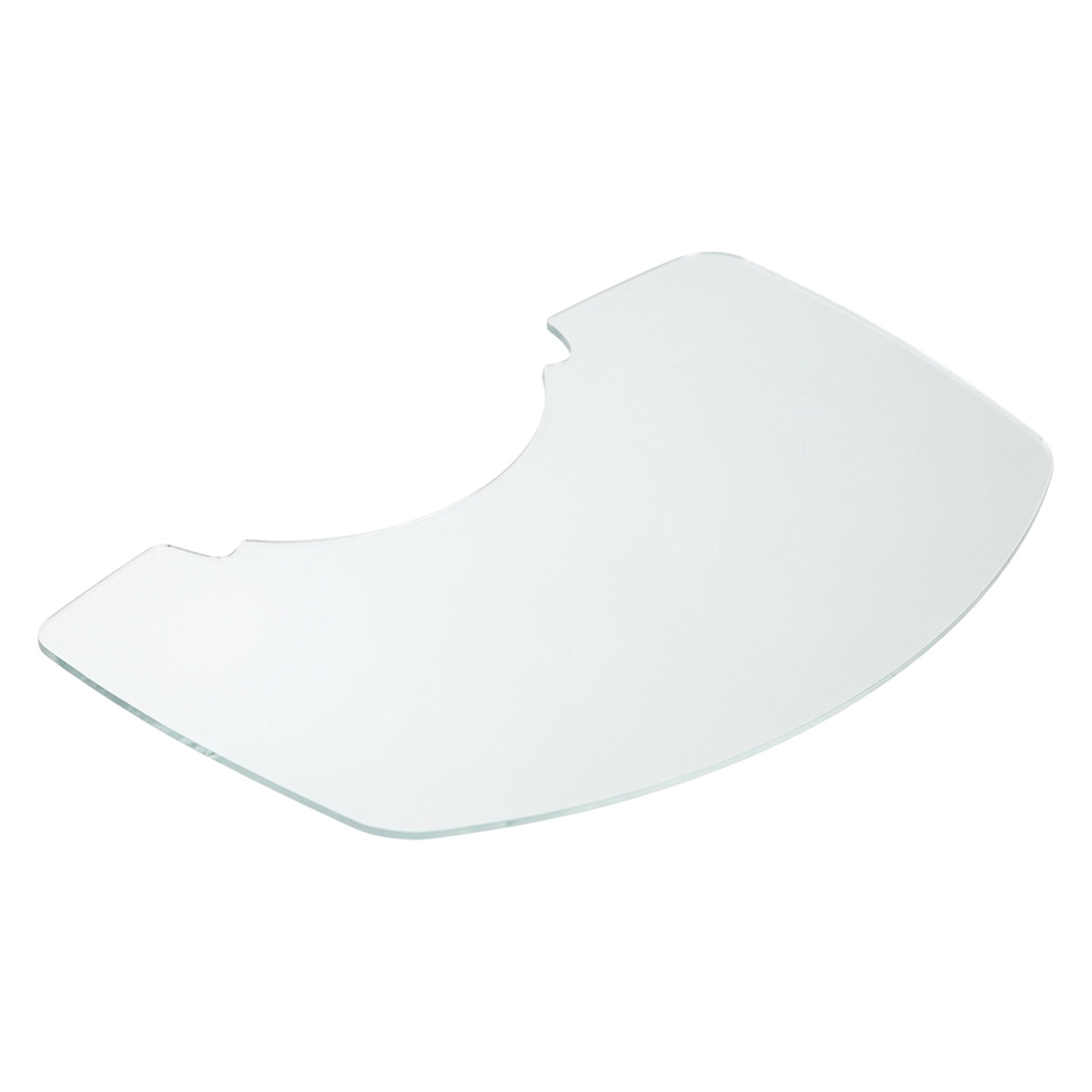 Glasplatte, Rundbogen-Glasscheibe, Bruchschutz Glas, Schneidunterlage, Spiegelersatz Glas