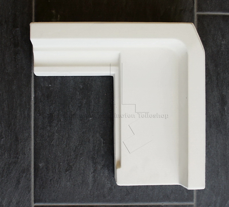 Nordpeis Panama Eck links Bodenstein rechts der Kaminauskleidung