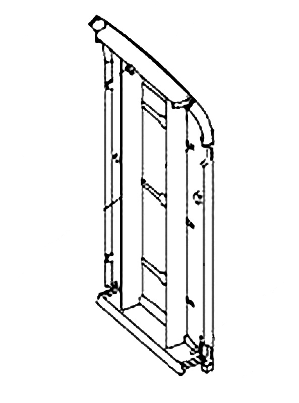 Jotul F 250 obere rechte Gussplatte