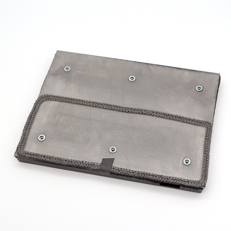 Nordpeis Salzburg M II Rückwandplatte aus Guss - Rückseite